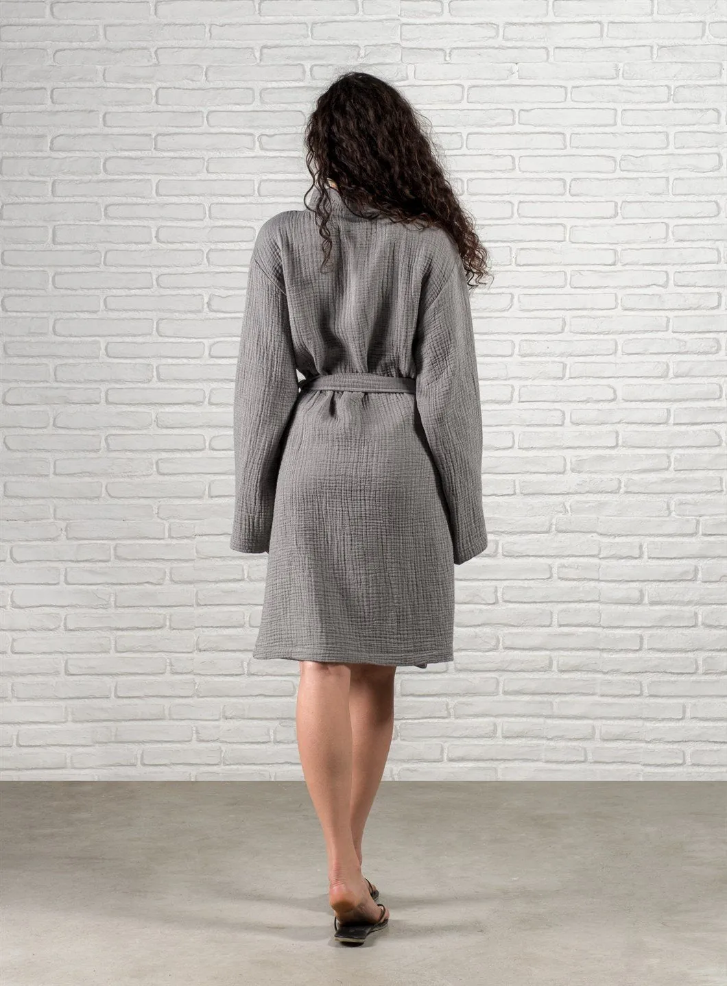 Airy Cocoon Muslin Gauze Turkish Spa Robe