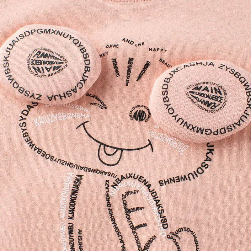 Baby Cartoon Pattern Solid Color Thermal Thickened Hoodies by MyKids-USA™