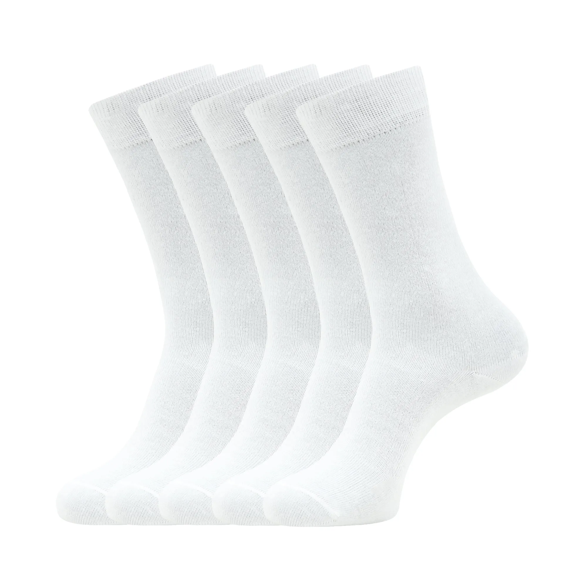 Balenzia Comfortable Solid color Crew length School Socks for Kids (Pack of 5)- Black, White (5N/1U)