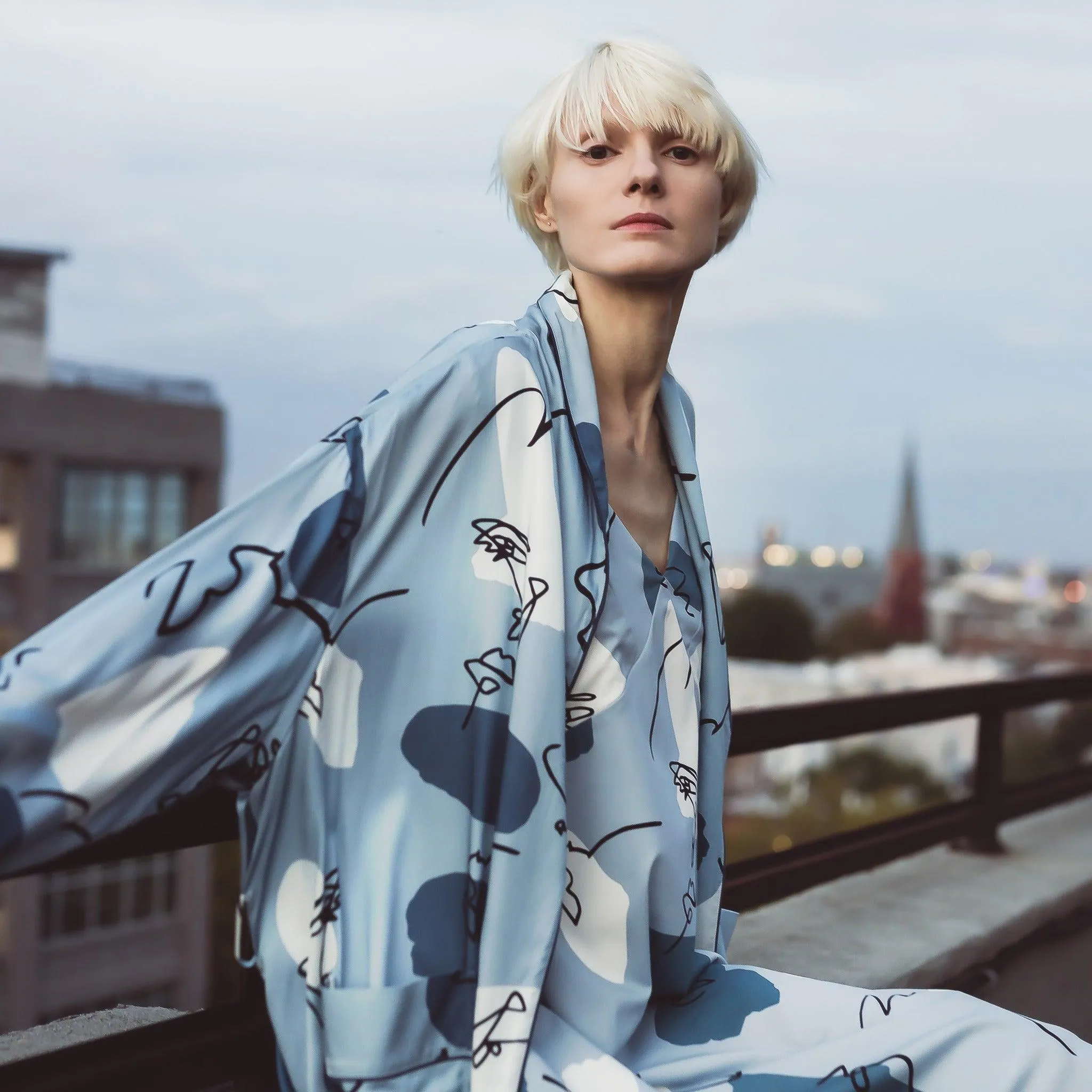 Bamboo Patterned Robe