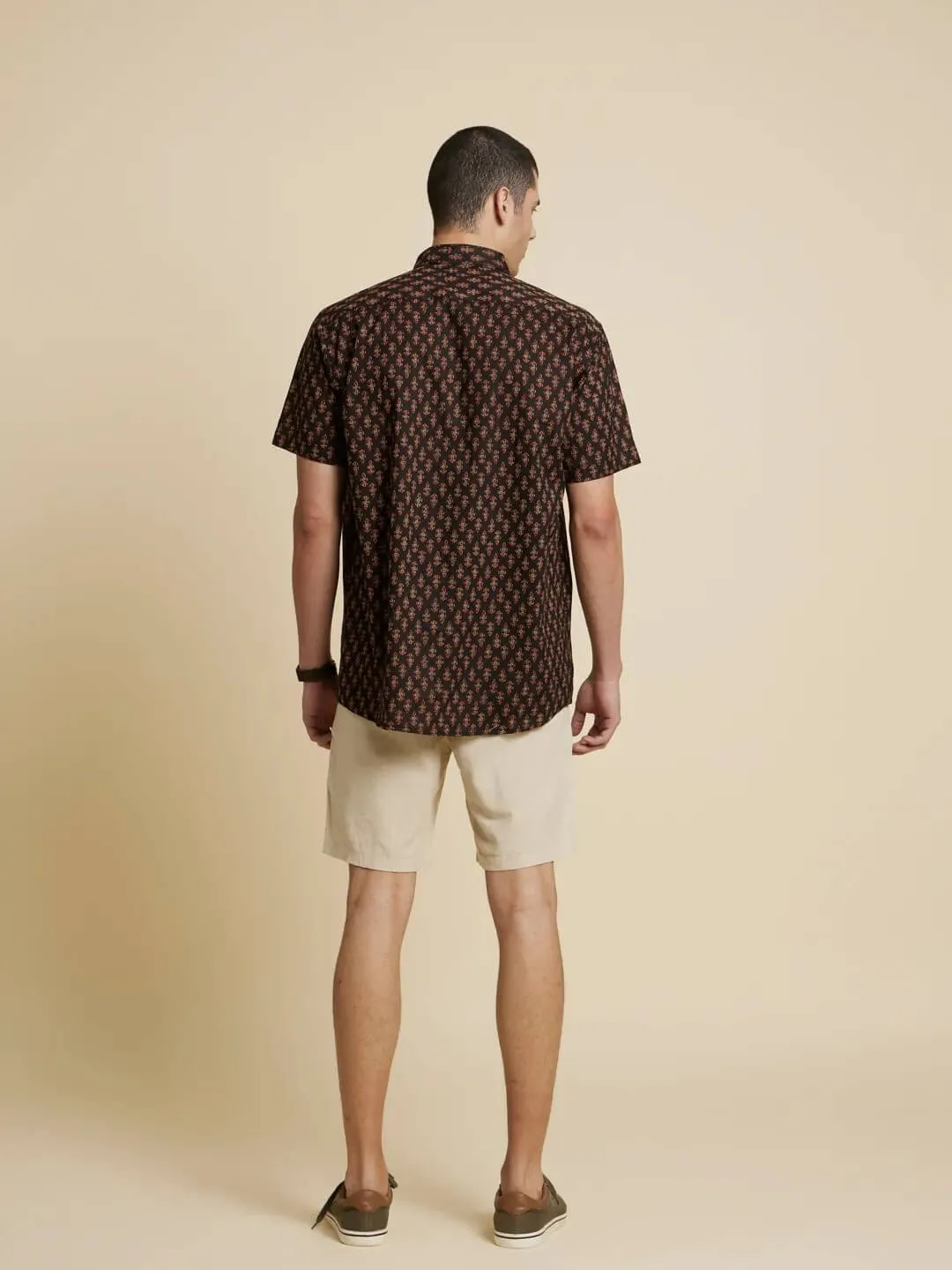 Boho Black Printed Shirt
