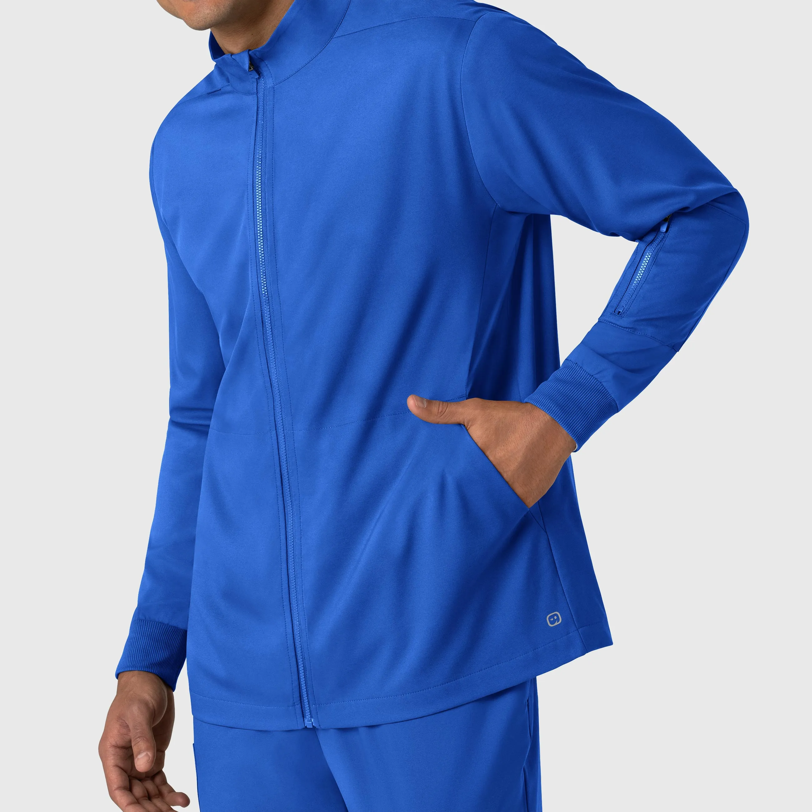 Boundless Men's Warm Up Scrub Jacket - Royal