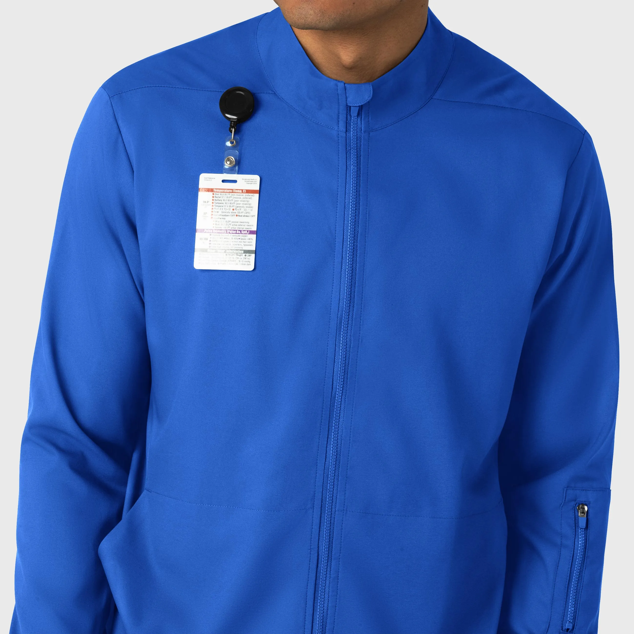 Boundless Men's Warm Up Scrub Jacket - Royal