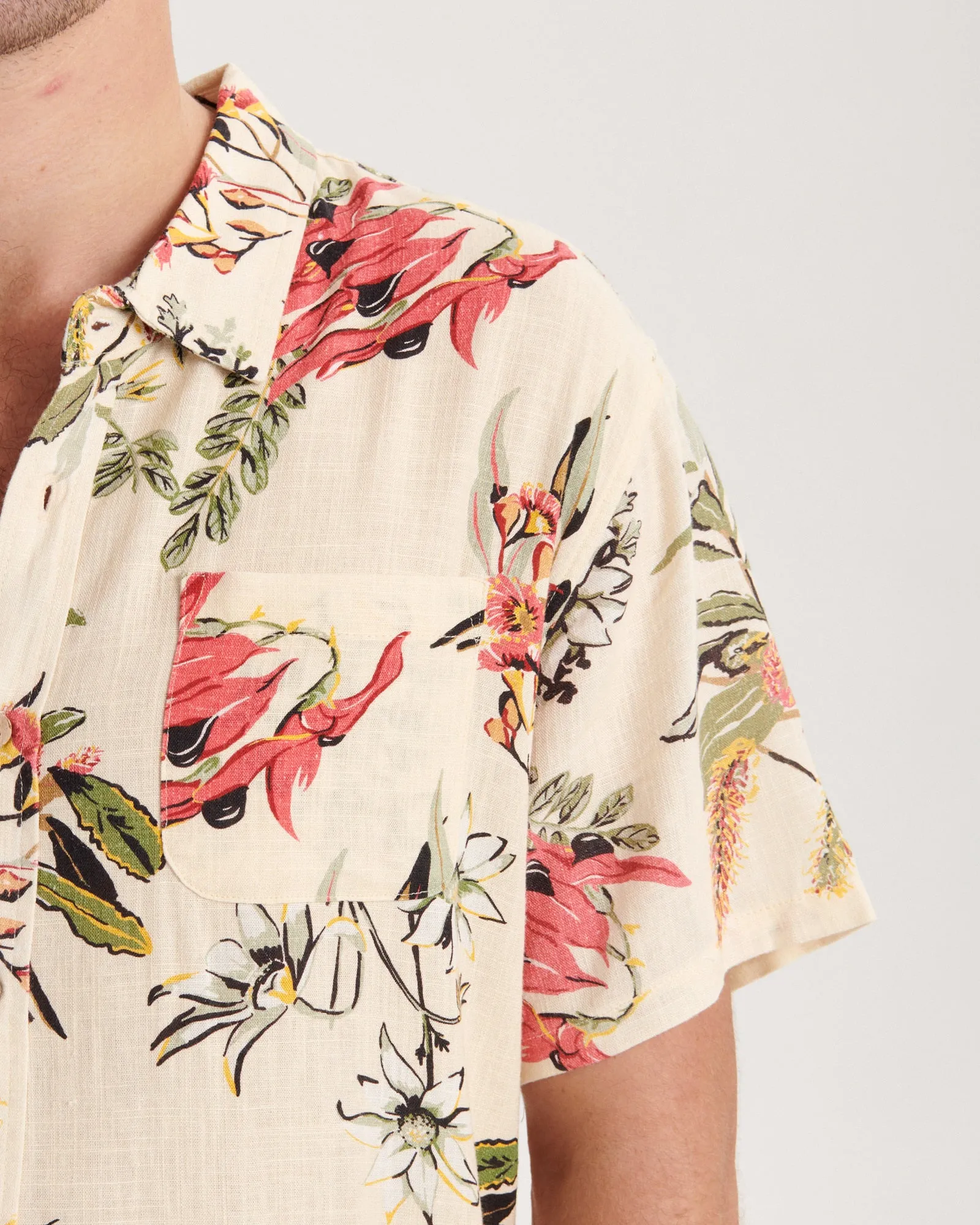 Bushells SS Shirt - Ecru