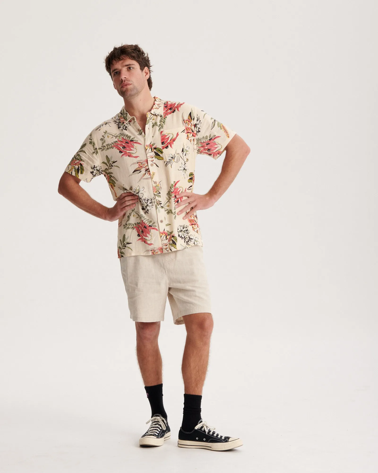 Bushells SS Shirt - Ecru