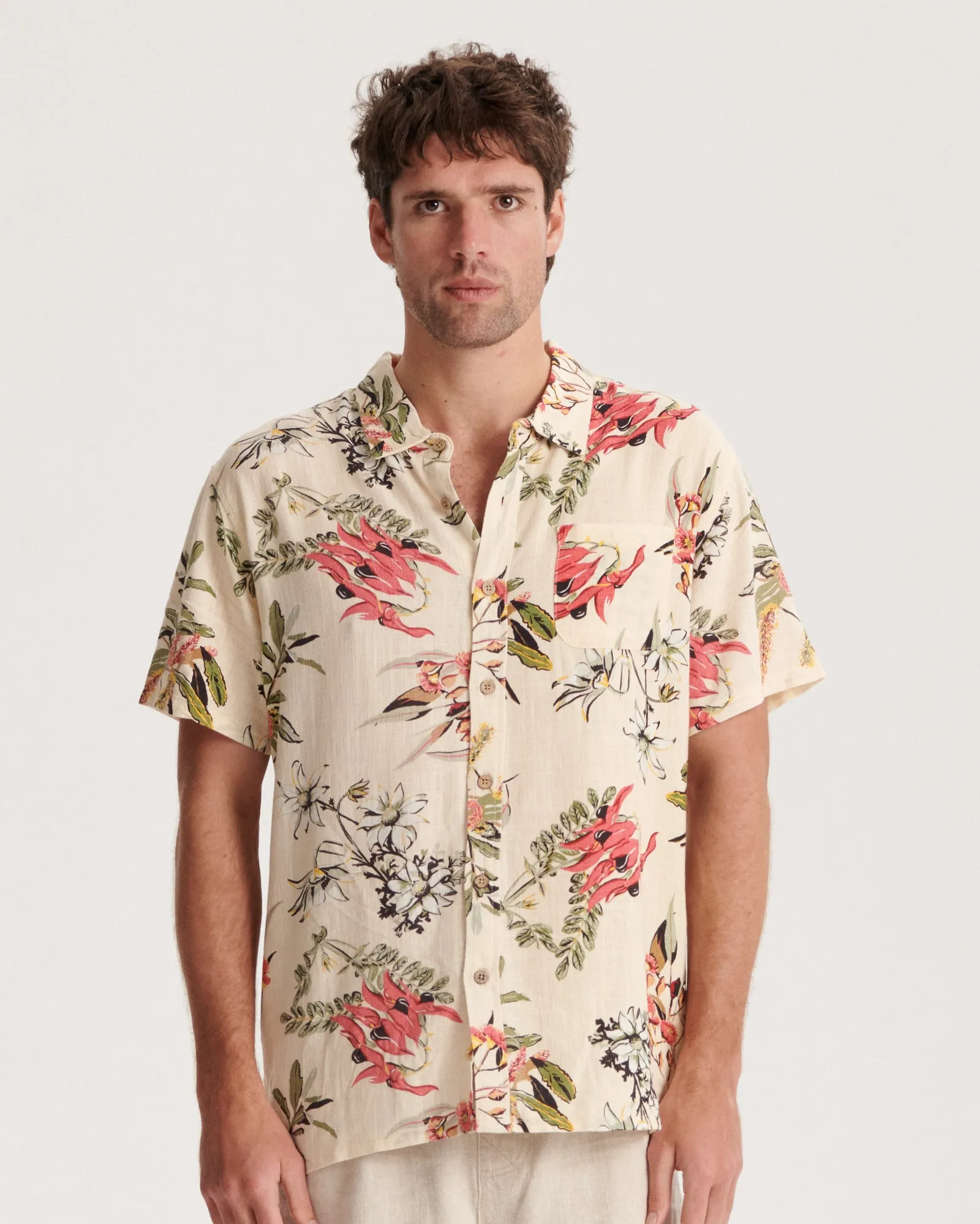 Bushells SS Shirt - Ecru