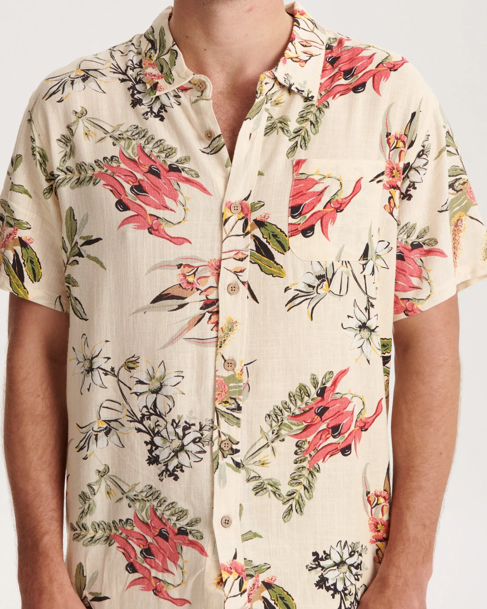 Bushells SS Shirt - Ecru