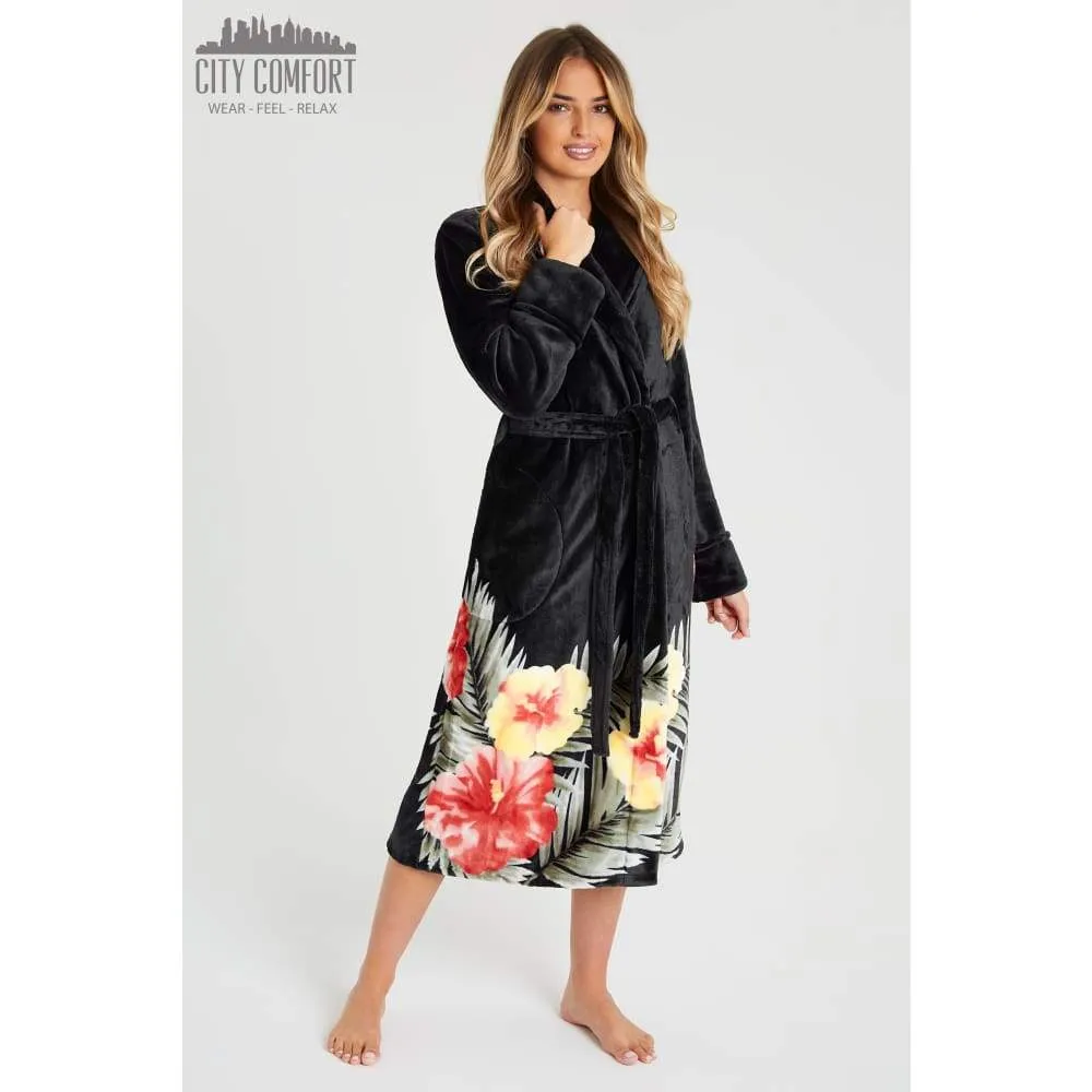 CityComfort Super Soft Fluffy Plush Dressing Gown for Women