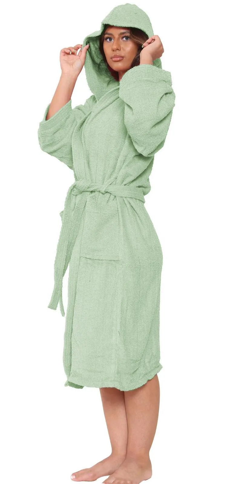 Cotton Towel Hooded Bath Robe