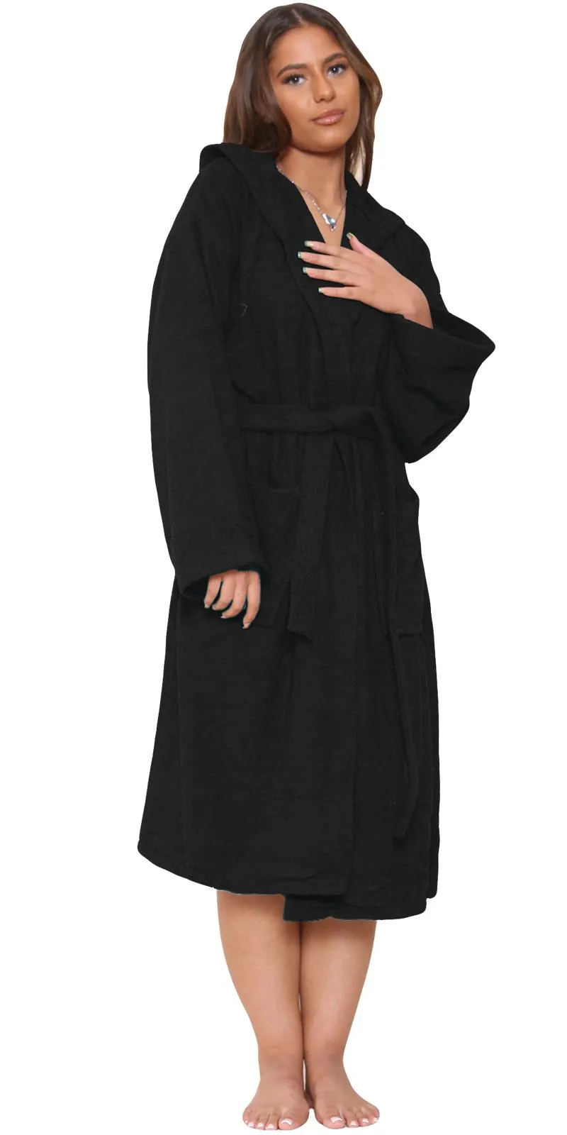 Cotton Towel Hooded Bath Robe