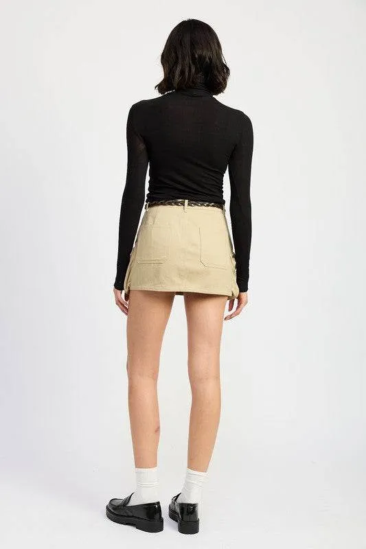 Emory Park Exposed Cargo Pocket Mini Skirt