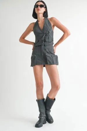 Emory Park Exposed Cargo Pocket Mini Skirt