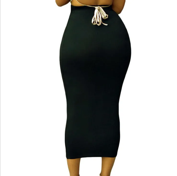 Europe Skirt All-Matching Trendy Unique Minimalist High Waist Hip Flattering Mini Skirt