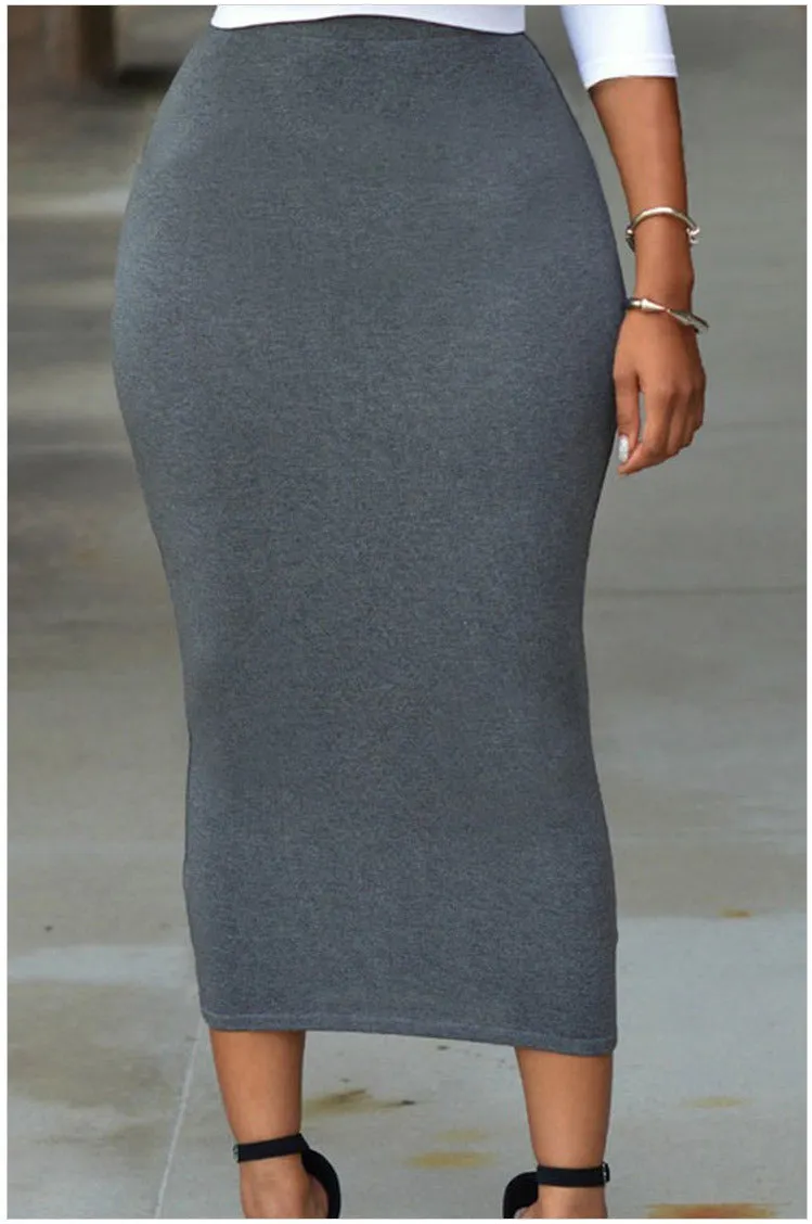 Europe Skirt All-Matching Trendy Unique Minimalist High Waist Hip Flattering Mini Skirt