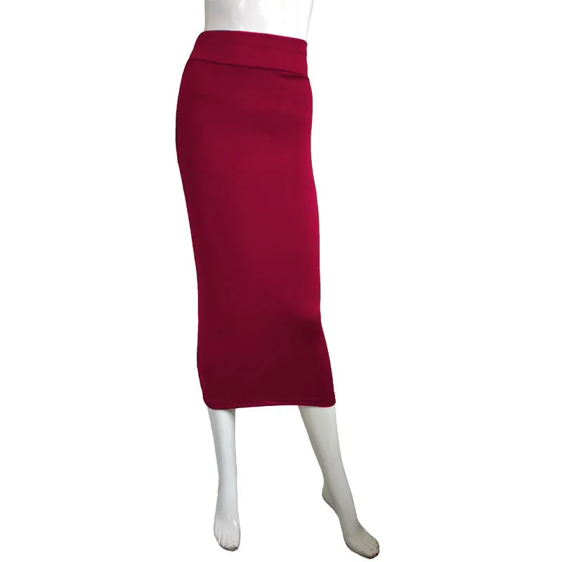 Europe Skirt All-Matching Trendy Unique Minimalist High Waist Hip Flattering Mini Skirt