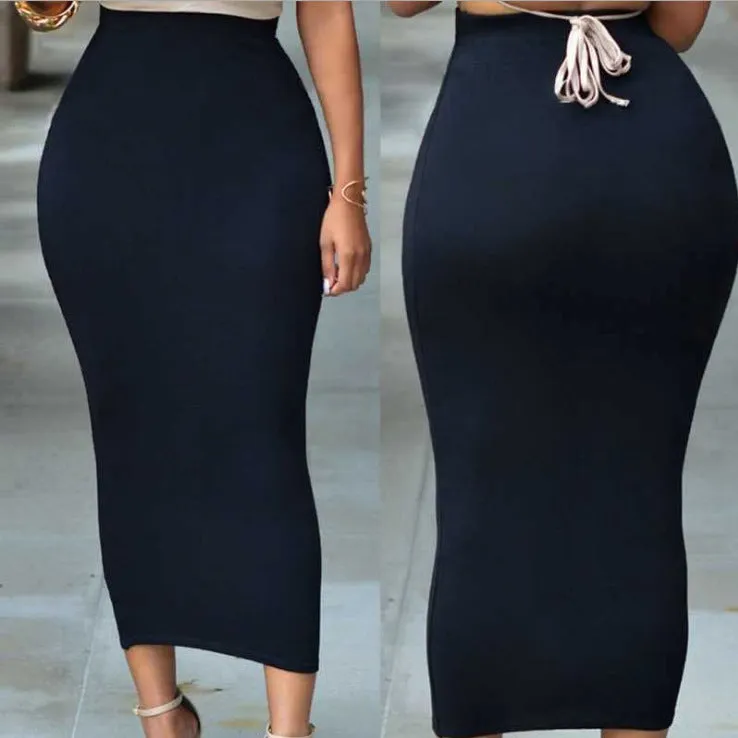 Europe Skirt All-Matching Trendy Unique Minimalist High Waist Hip Flattering Mini Skirt