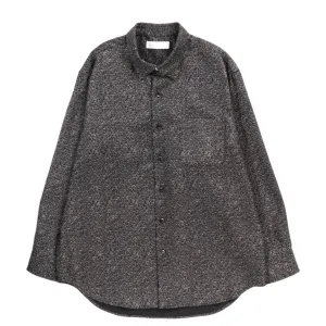 INTERNATIONAL GALLERY BEAMS REGULAR COLLAR  BUTCHER SHIRT BLACK