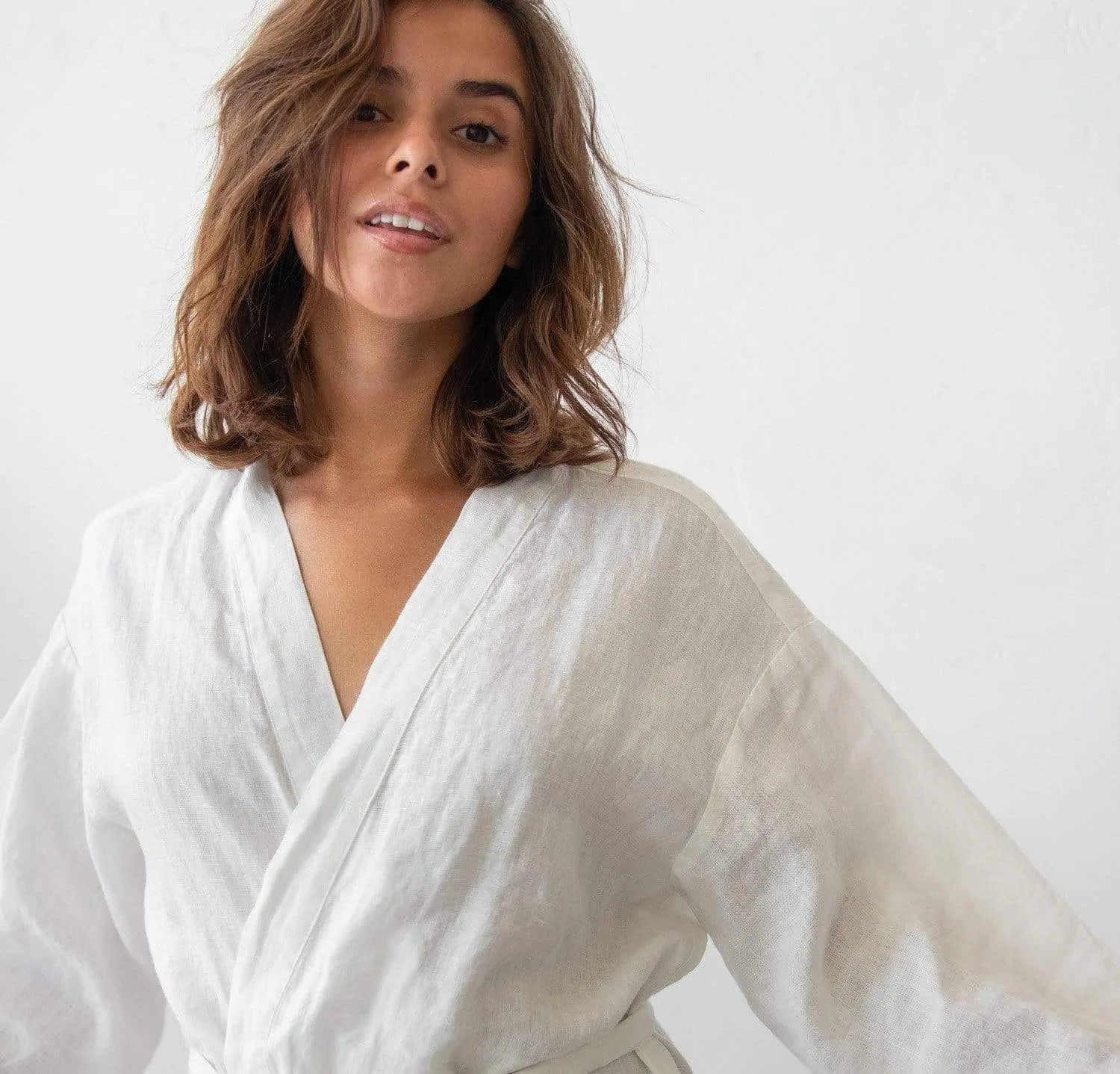 Linen Kimono Robe