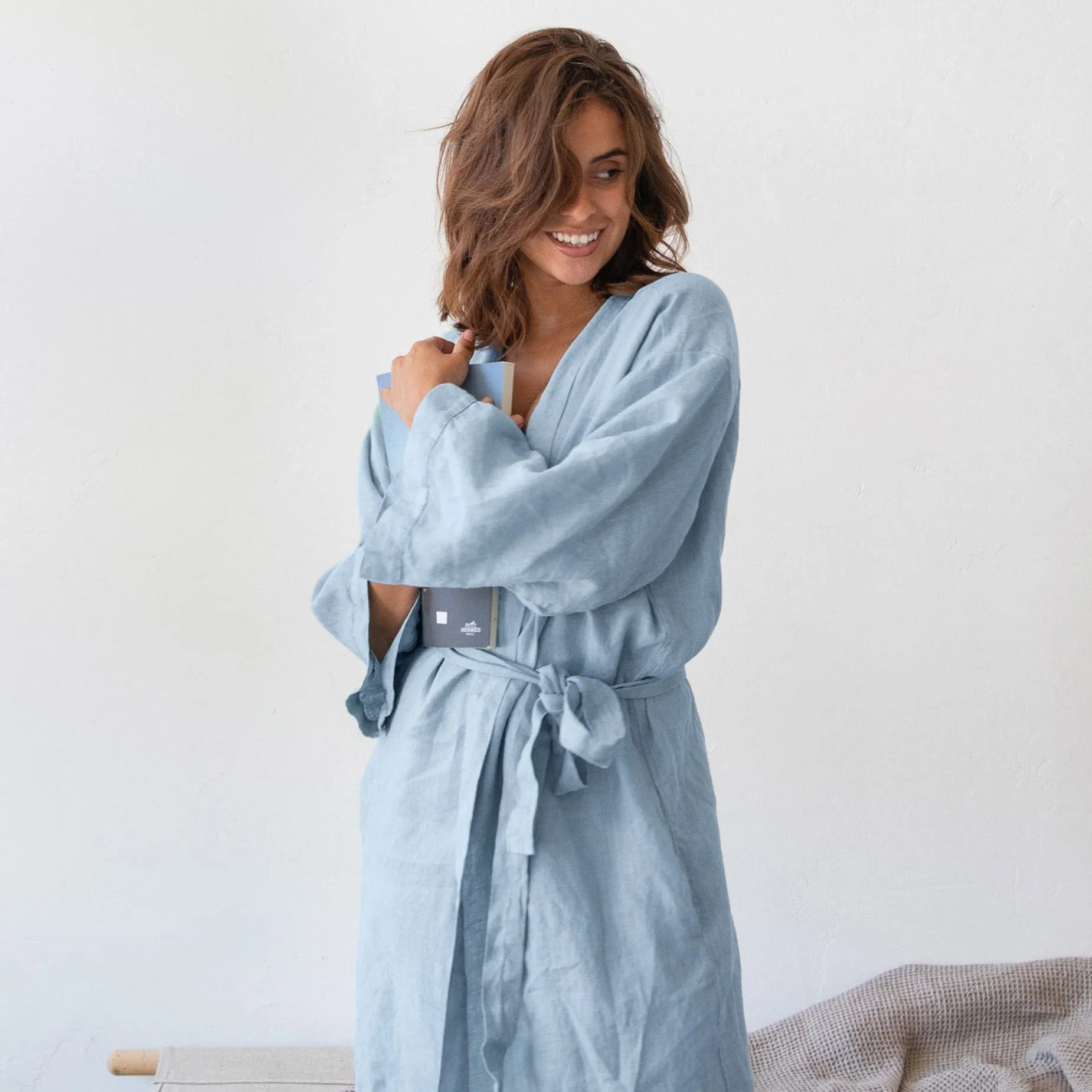 Linen Kimono Robe
