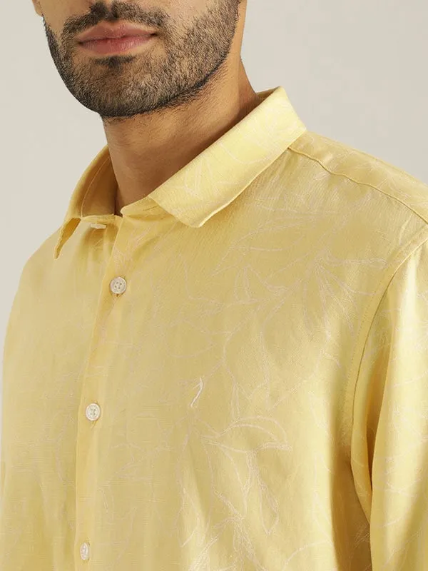 Men Printed Full Sleeve Viscose Blend Shirt