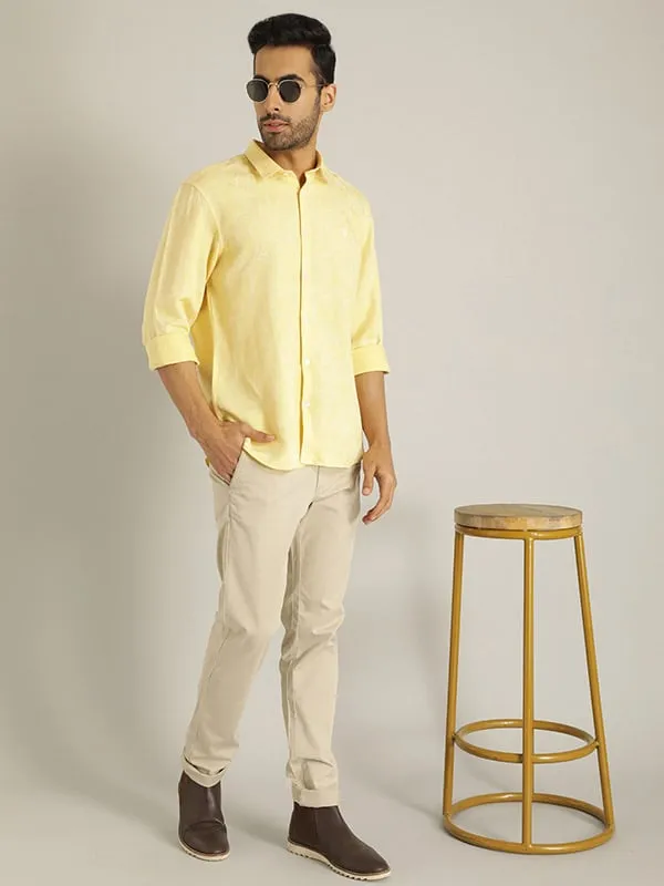 Men Printed Full Sleeve Viscose Blend Shirt