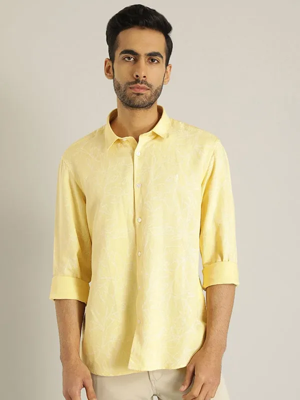 Men Printed Full Sleeve Viscose Blend Shirt
