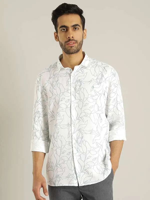 Men Printed Full Sleeve Viscose Blend Shirt