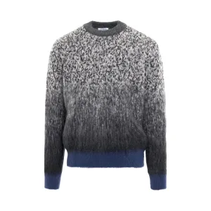 Mohair Degradé Arrow Knitwear in Anthracite