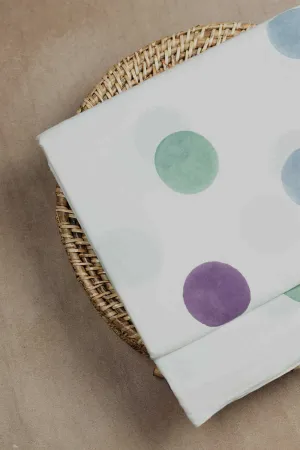 Multi-Colored circle Sanganeri Cotton Fabric