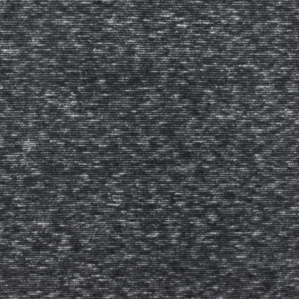 Off Black-Gray Slub Stretch Texture Jersey Knit Fabric