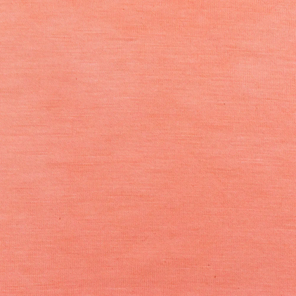 Peach Solid Stretch Spandex Rayon Modal Jersey Knit Fabric