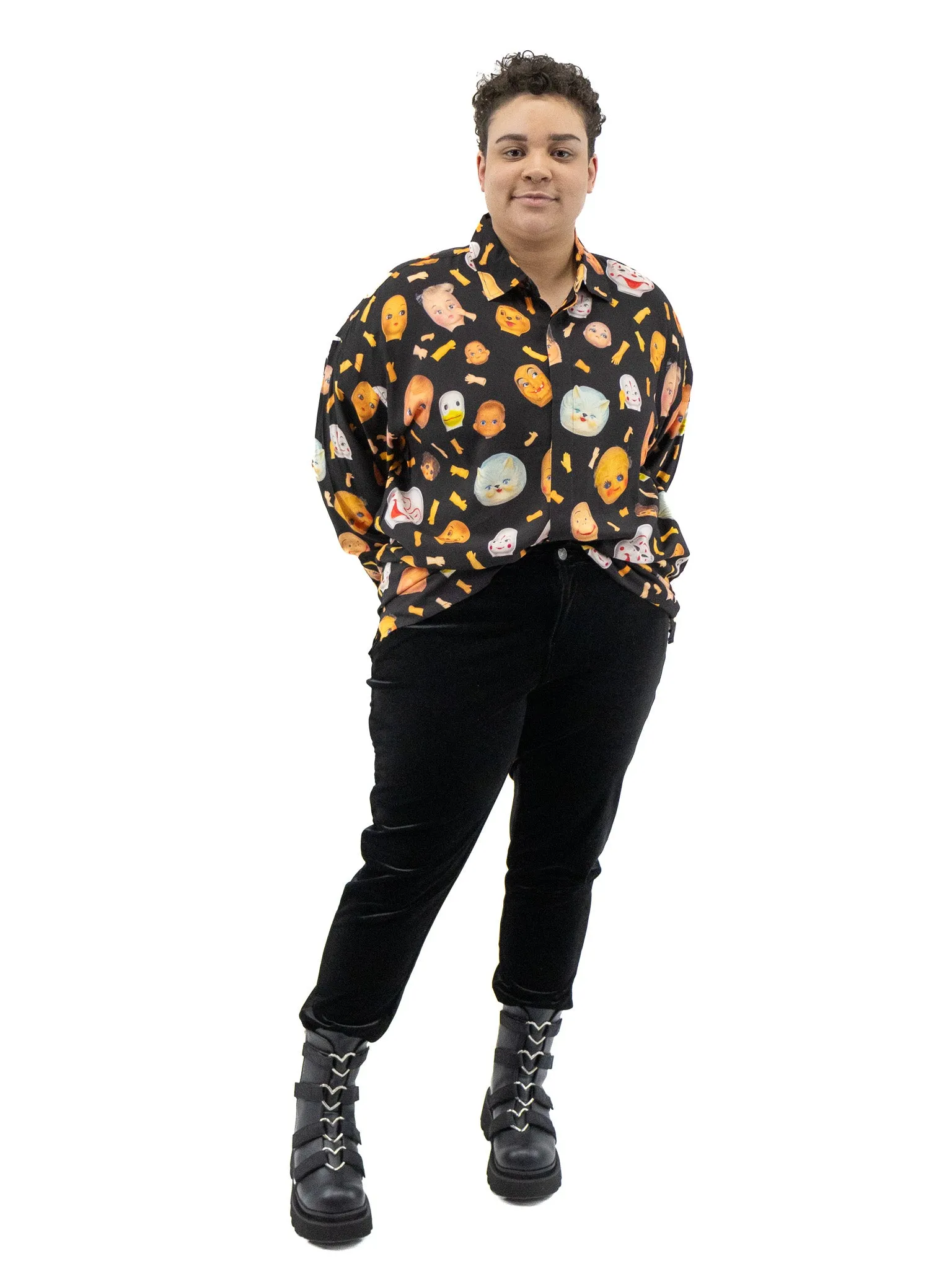 Piper Black Velvet Skinny Jeans