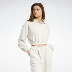 Reebok Apparel Women Classics French Terry Collared Sweatshirt Clwtml