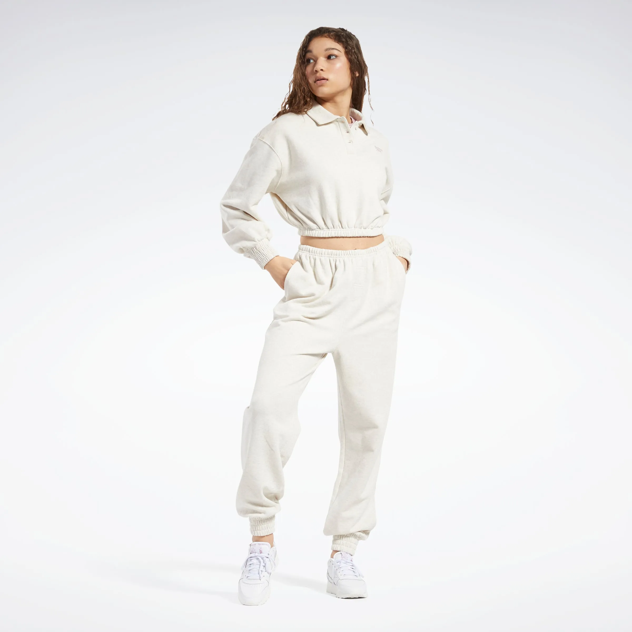 Reebok Apparel Women Classics French Terry Collared Sweatshirt Clwtml