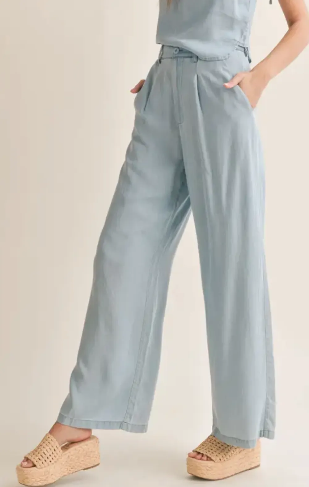 Soft Breeze Chambray Pants