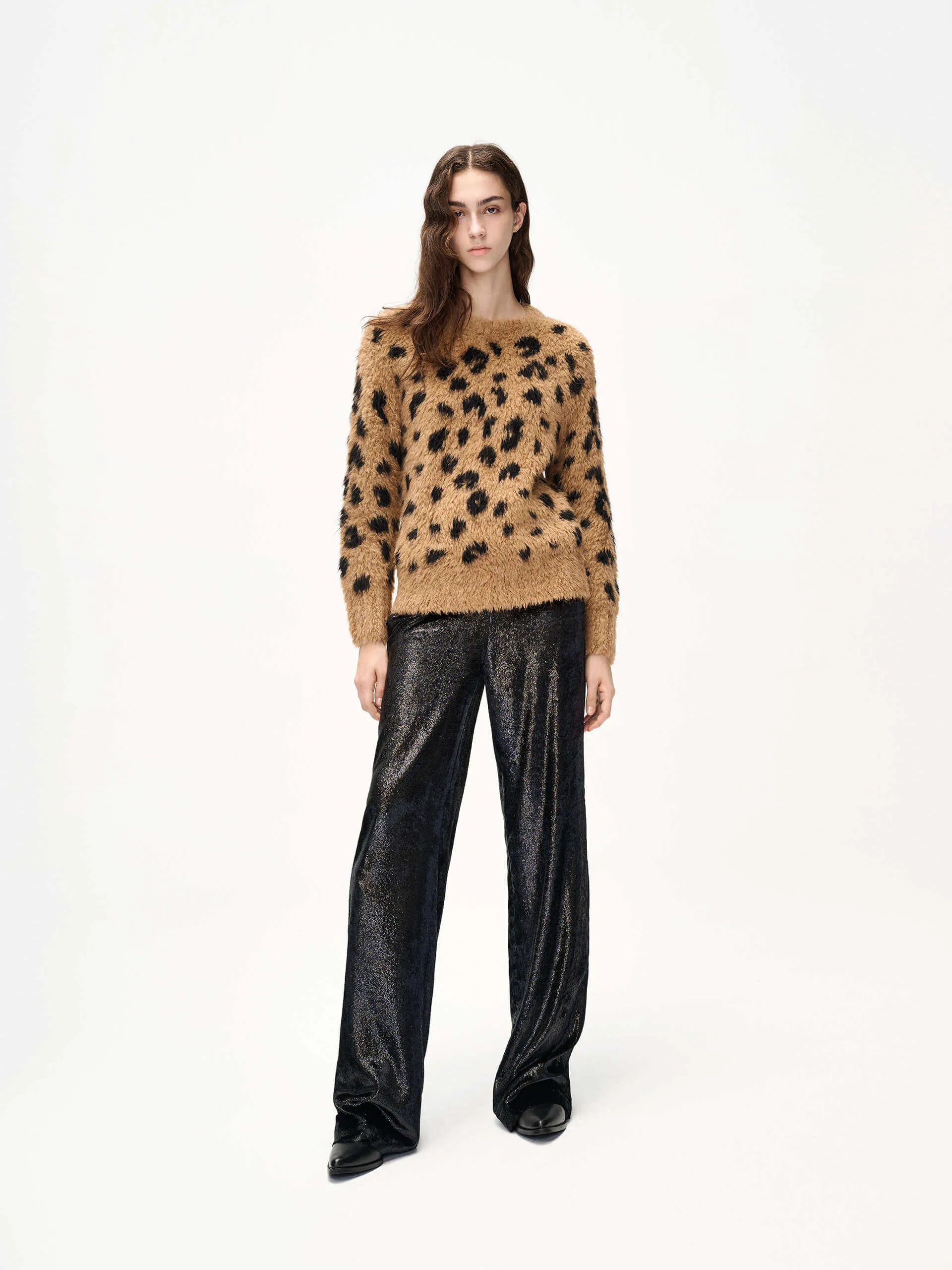 Soft Textured Straight Pants