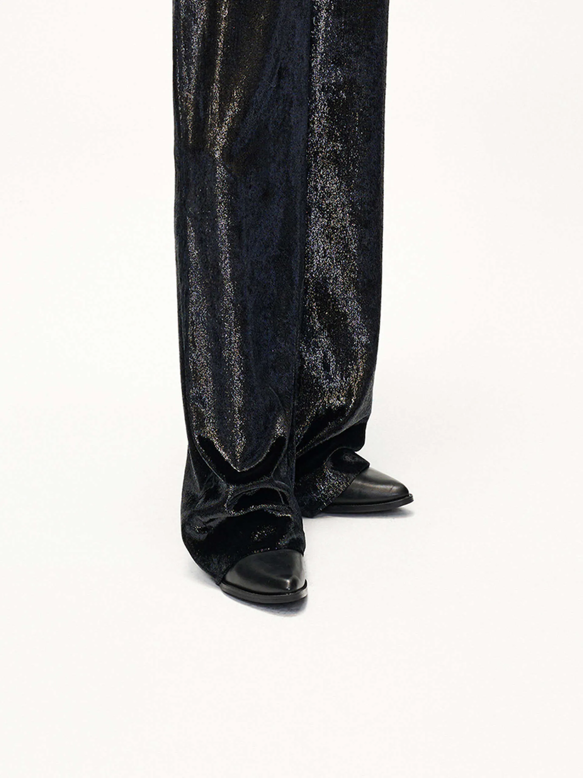 Soft Textured Straight Pants