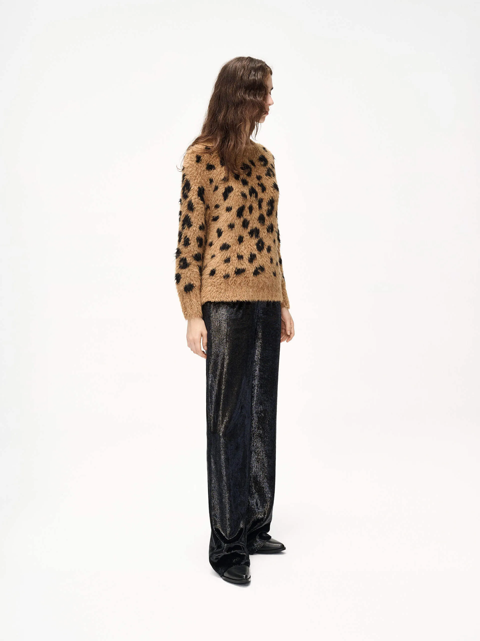 Soft Textured Straight Pants