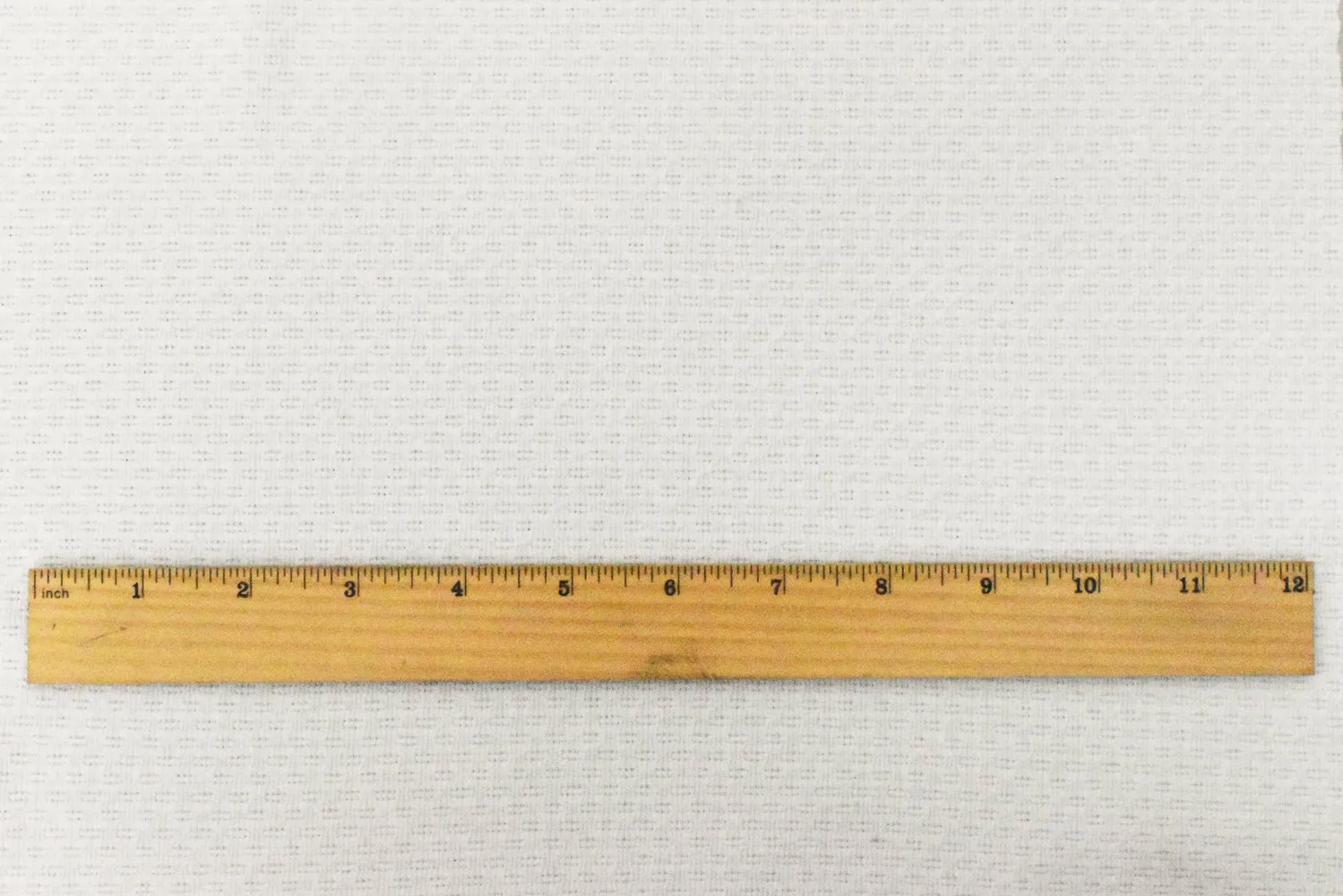 Soft White 3D Texture Stretch Poly Double Knit Fabric