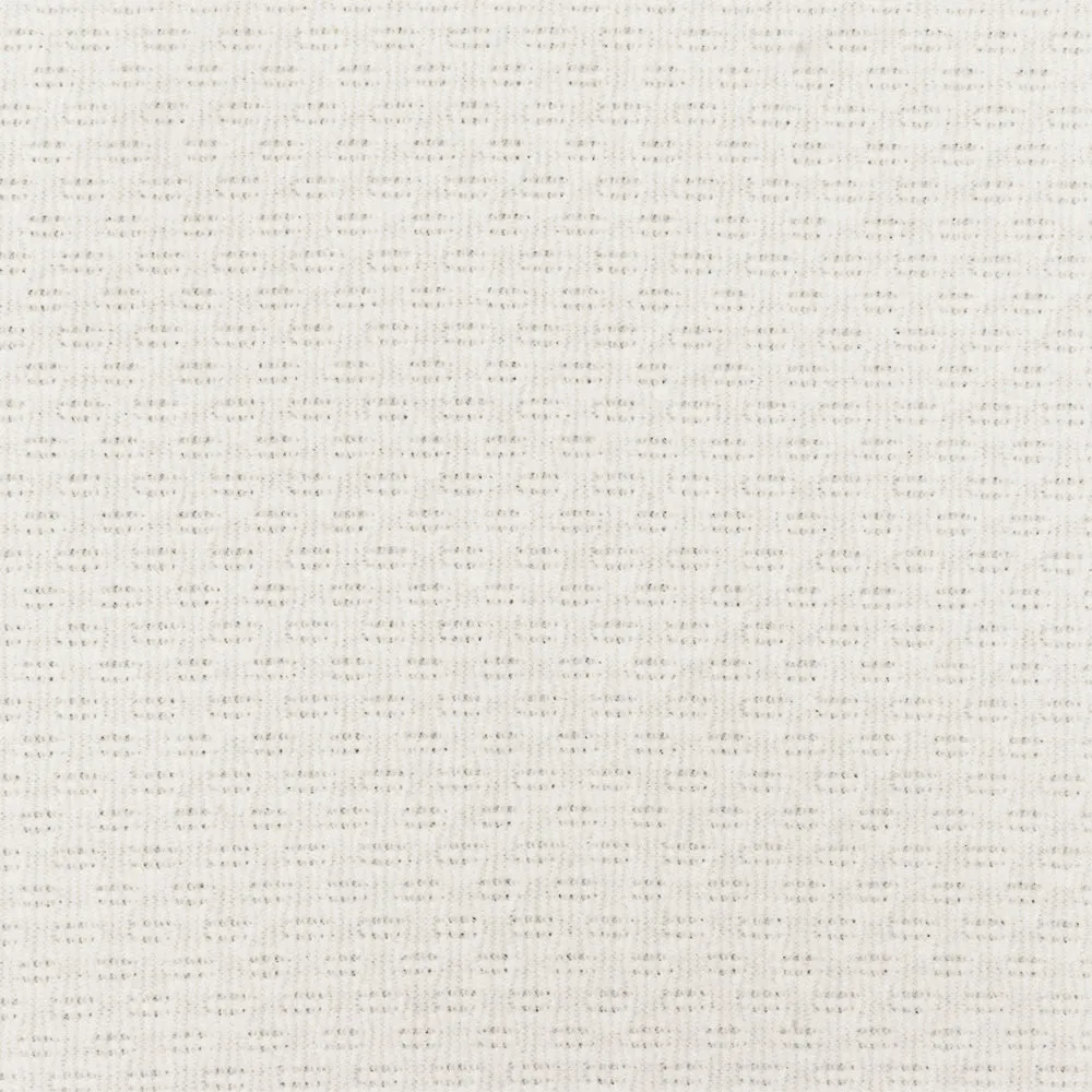 Soft White 3D Texture Stretch Poly Double Knit Fabric