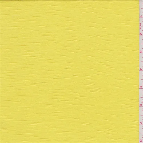 Sunshine Yellow Rayon Slubbed Jersey Knit Fabric