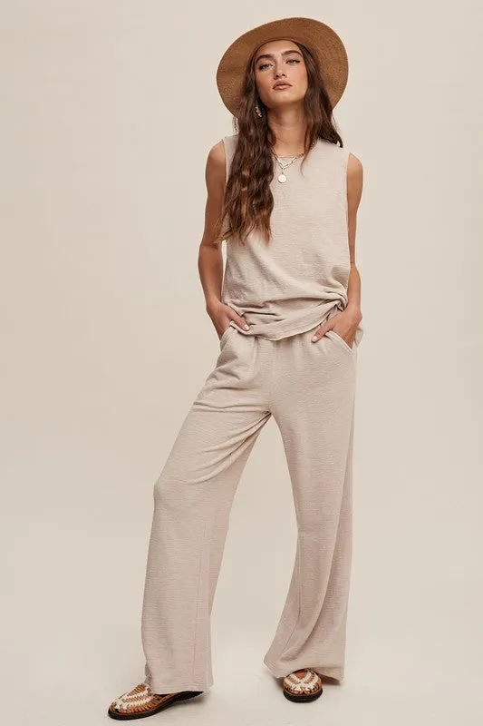 TEEK - Soft Knit Tank Sweatpants Set