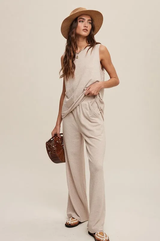 TEEK - Soft Knit Tank Sweatpants Set