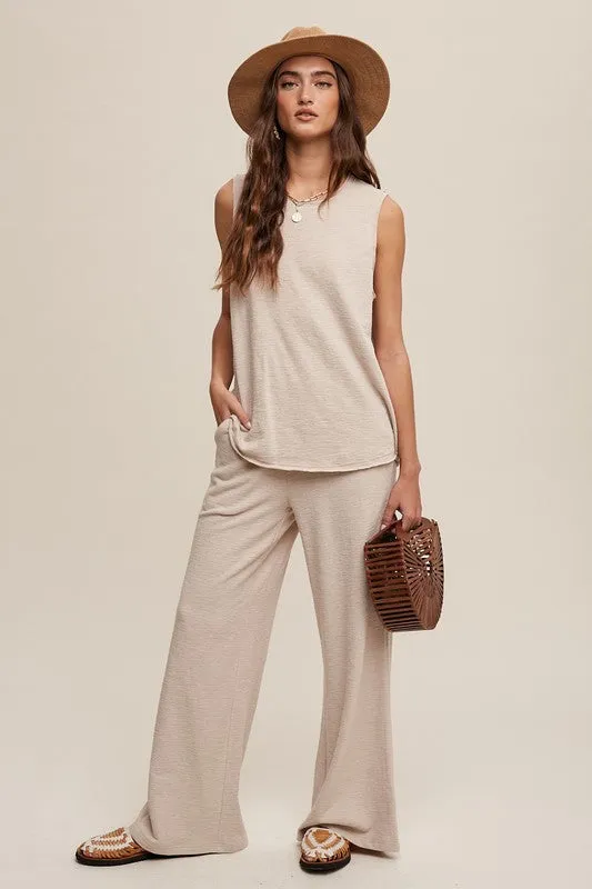 TEEK - Soft Knit Tank Sweatpants Set