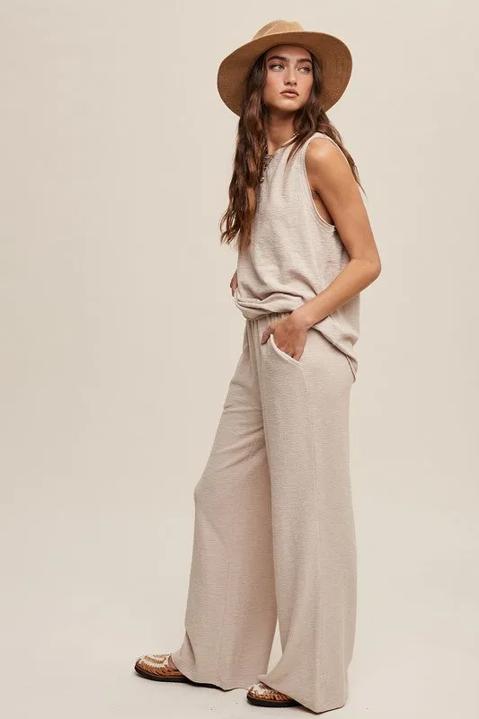 TEEK - Soft Knit Tank Sweatpants Set