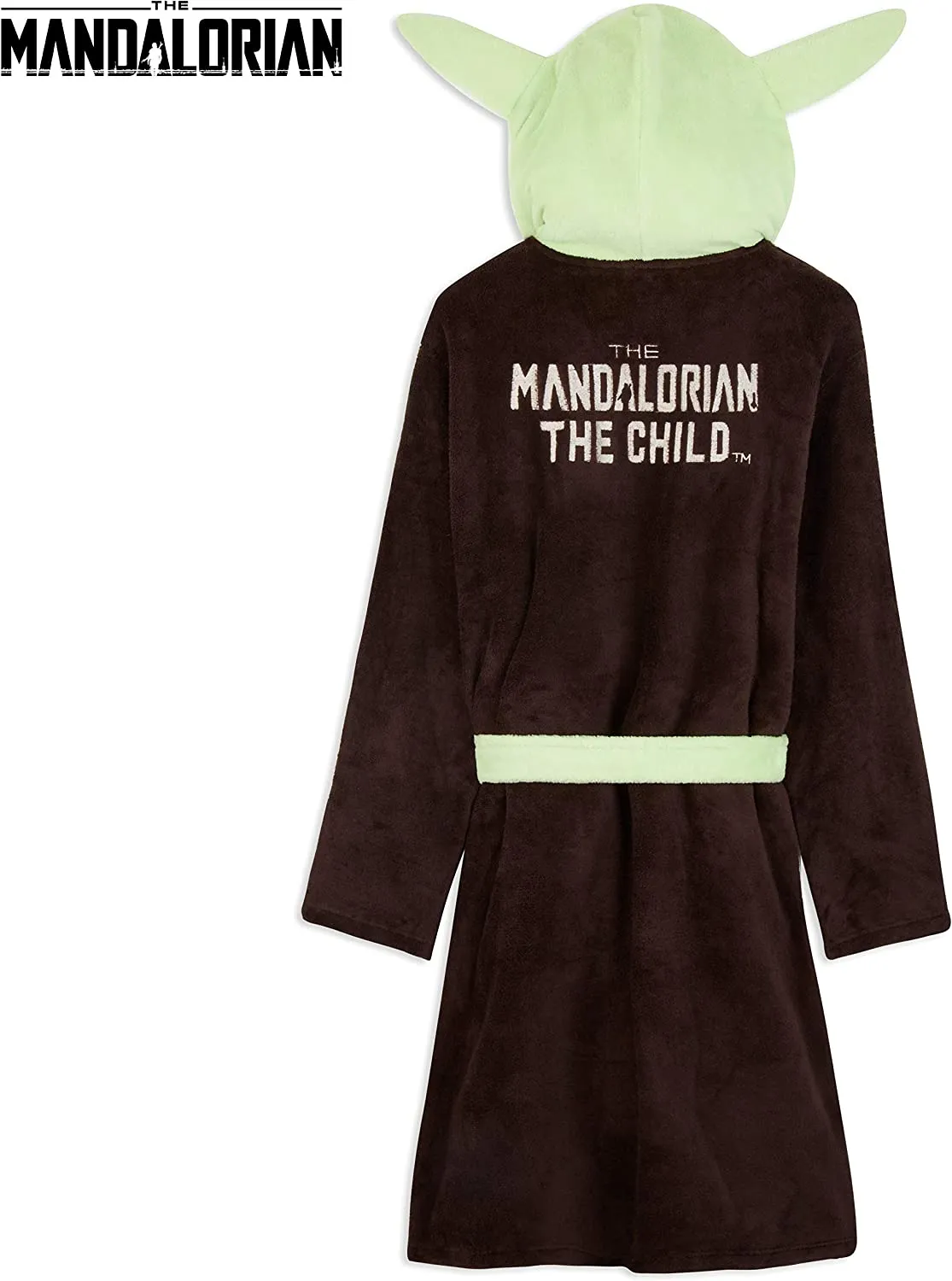 The Mandalorian Baby Yoda Dressing Gown Mens, Mandalorian Hooded Bath Robe