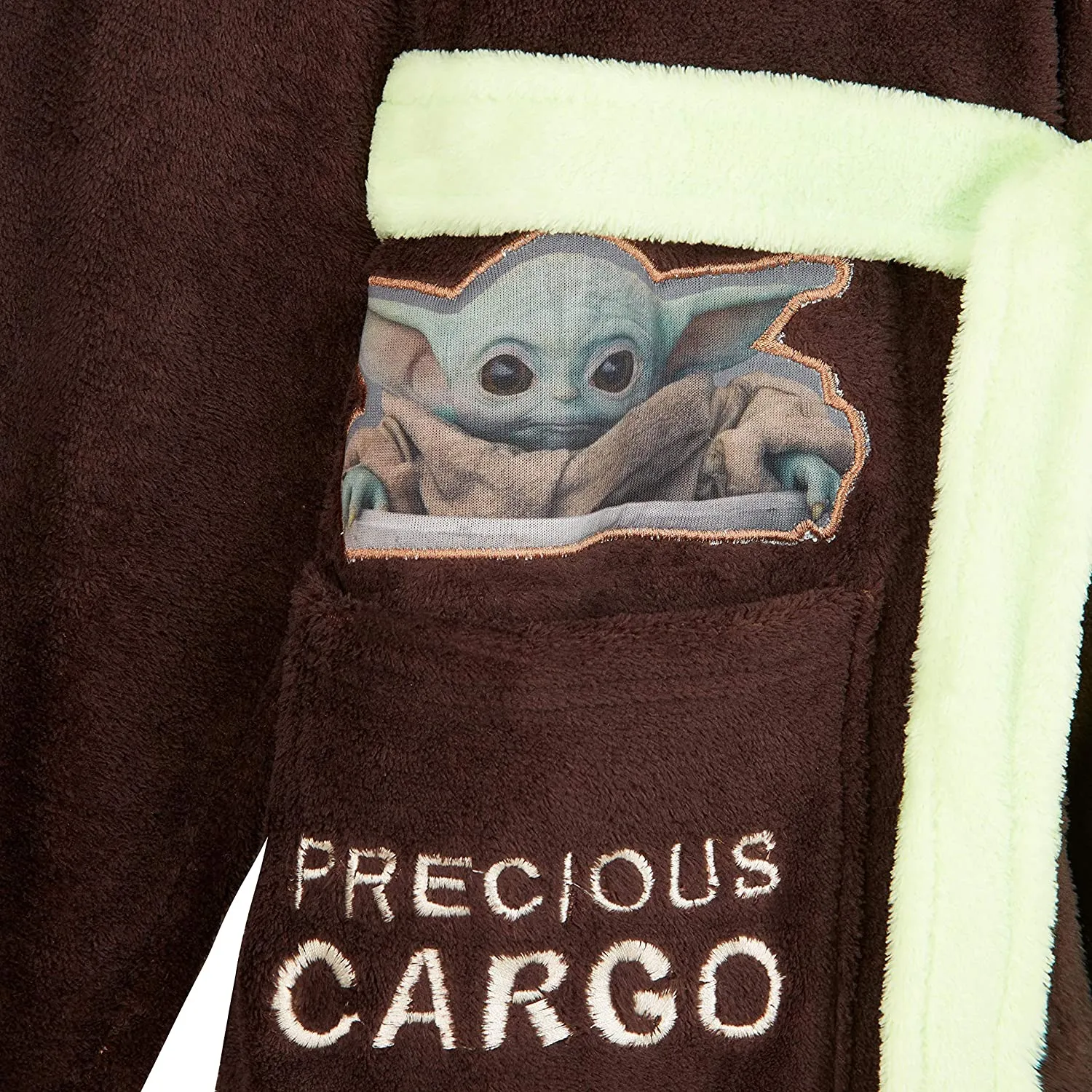 The Mandalorian Baby Yoda Dressing Gown Mens, Mandalorian Hooded Bath Robe