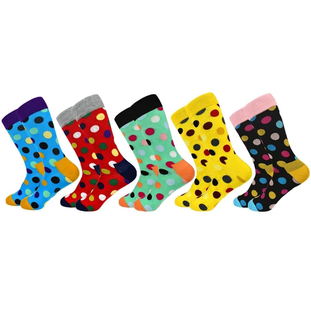 Unisex Colourful Classic dot Pattern Cotton Happy Socks