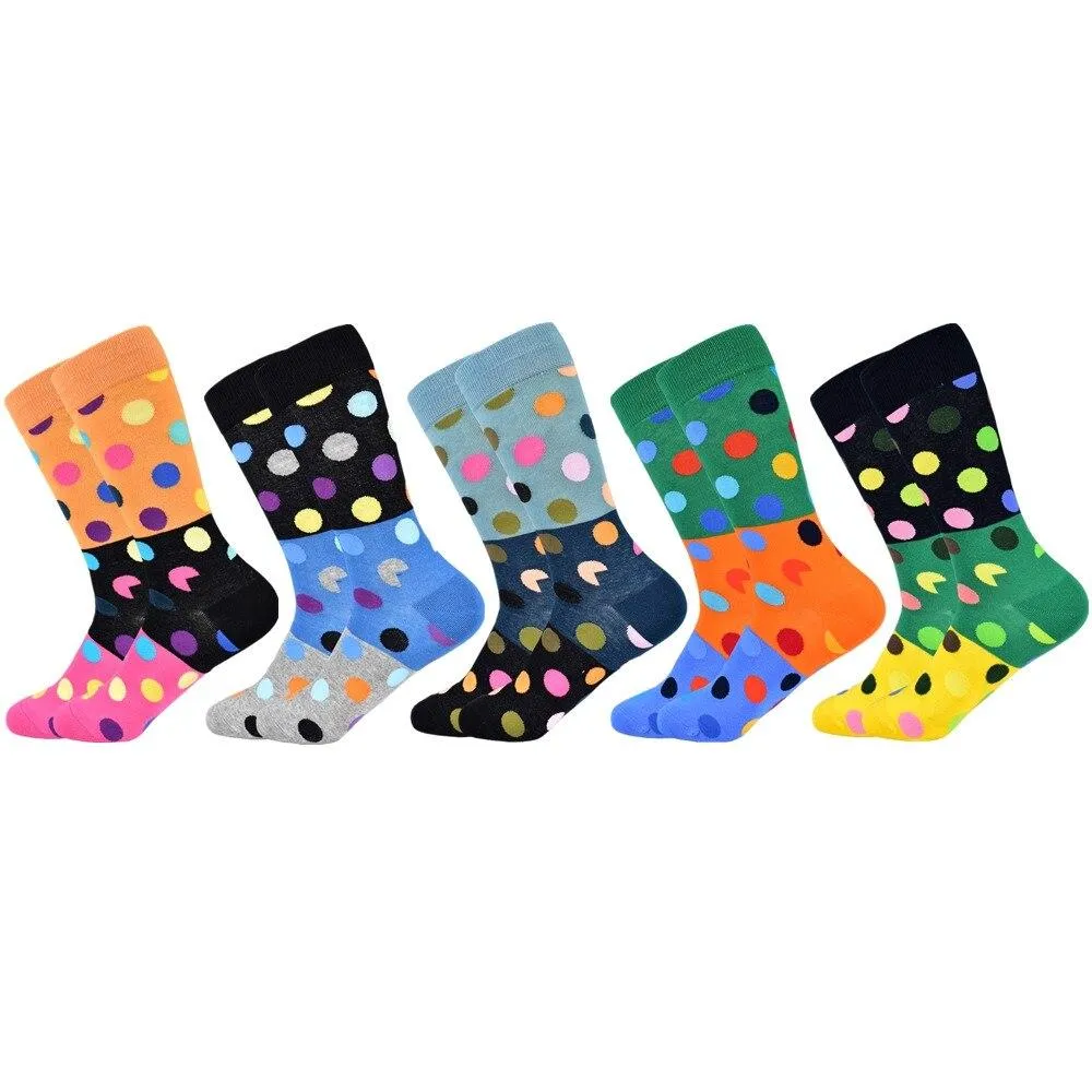 Unisex Colourful Classic dot Pattern Cotton Happy Socks
