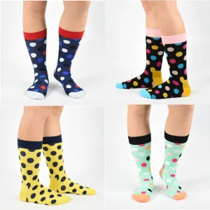 Unisex Colourful Classic dot Pattern Cotton Happy Socks